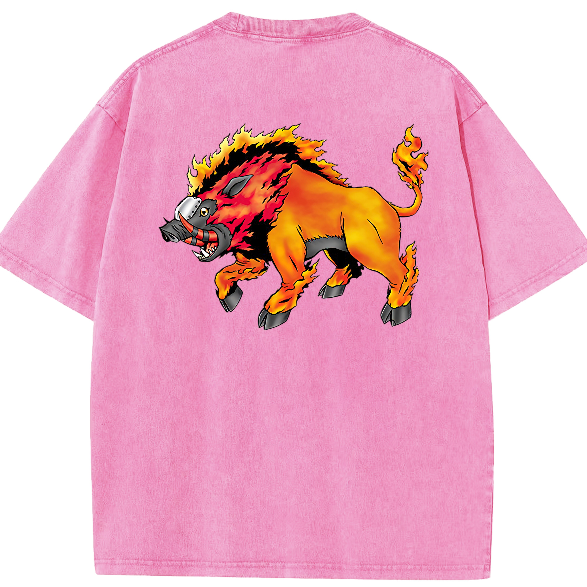 （画像用） Digimon デジタルモンスター/デジモン 綿100% ヴィンテージ風 半袖Tシャツ（背面プリント）